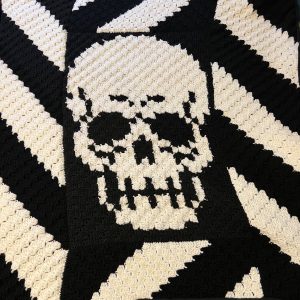 Fleece Lined Skull Blanket